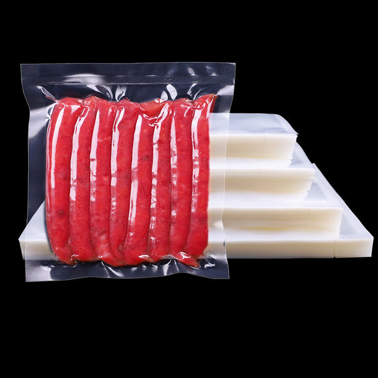 Durchsichtige Lebensmittel Vakuum Versiegelungsbeutel Nylon-Wärmesiegel Verpackung bis zu 10 Farben