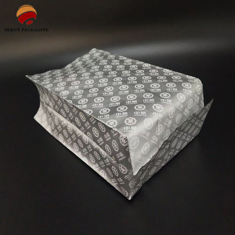 Teebeutel für die Verpackung von Teepapieren, auf Maß gedruckt, CMYK-Design, Reißverschluss, Oberfläche, Gravurdruck, BOPP/Kraftpapier/PE