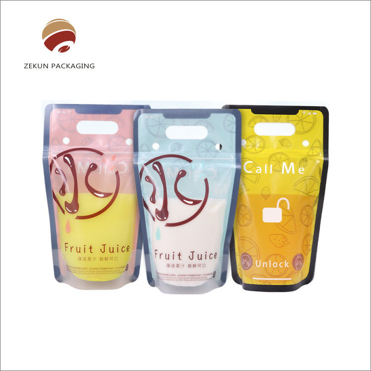 Farbenfrohe Feuchtigkeitssicherung Stand Up Pouch mit Custom Design Zipper Closure
