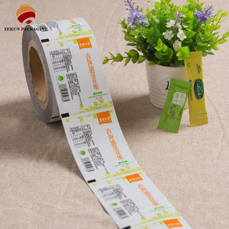 angepasste CMYK/PANTON Flexible Packaging Roll Film mit Zip Lock Design für 250g Kapazität bietet Feuchtigkeit