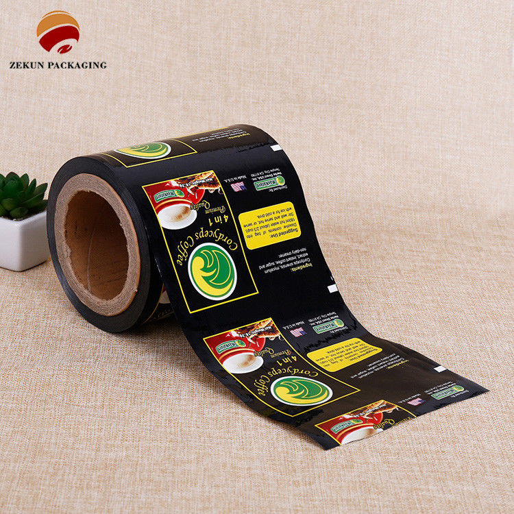 angepasste CMYK/PANTON Flexible Packaging Roll Film mit Zip Lock Design für 250g Kapazität bietet Feuchtigkeit