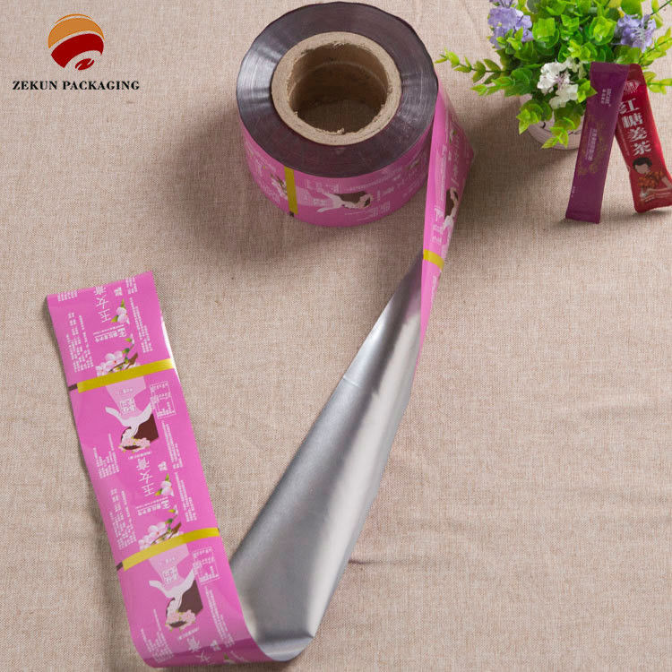Flexible Verpackungsfilmrolle mit feuchtigkeitsdichtem PET/AL/PE-Gravurdruck