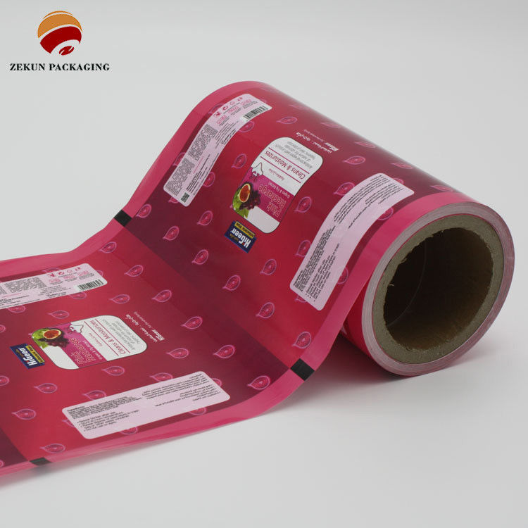 Gravure Druck Pet/Al/Pe Lebensmittelverpackung Roll Film Farbiges Design Verschiedene Kapazitäten