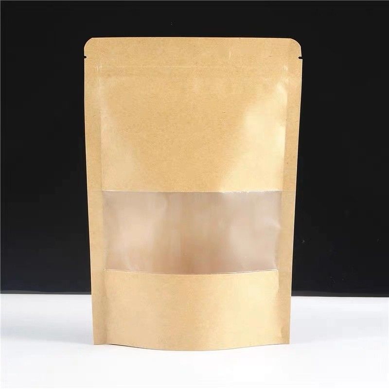 Anpassbar Kraftpapier Reißverschluss Tasche bis zu 10 Farben Tränenabwehr