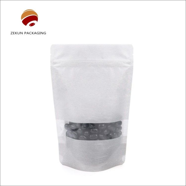 Gravurdruck Kraftpapier Zip Lock Tasche Lebensmittelverpackung CMYK Kraft PE Tasche Feuchtigkeitsdicht