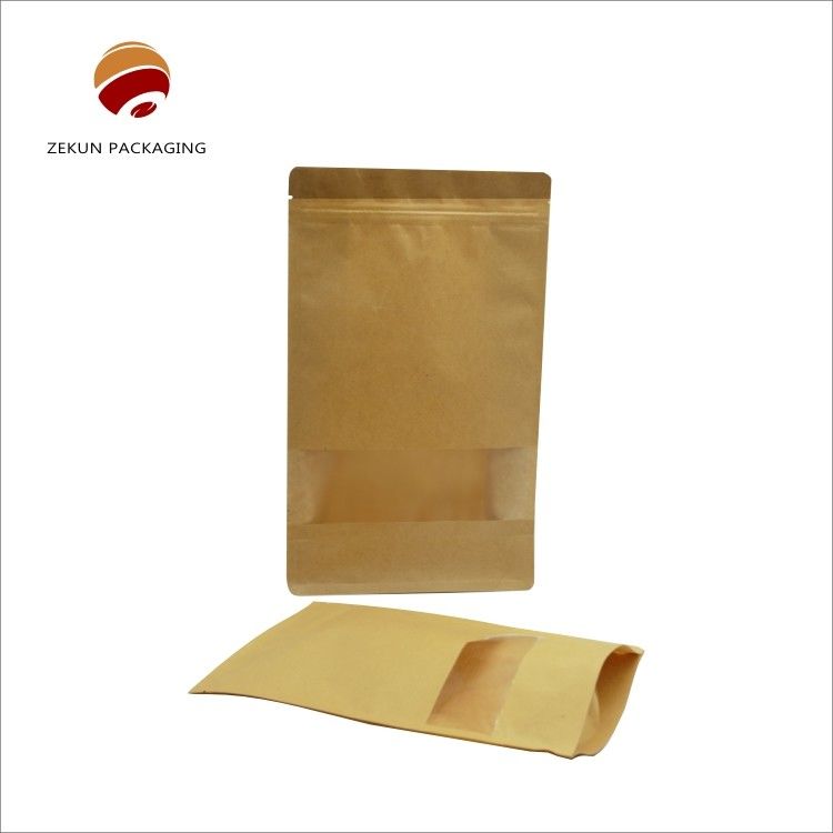 Ökofreundliche Kraftpapiertüte mit Gravur-Druck Matte Oberflächen Lebensmittelverpackung 200g - 5kgs
