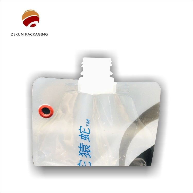 Individuell angepasste mehrfarbige vertikale Laminat Tasche Spülkanal mit Stand-up Zip-Lock