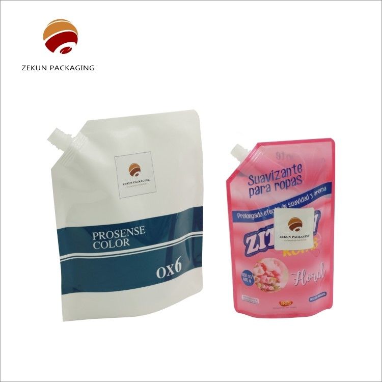 Personalisierte Eco-Friendly Stand Up Spout Bag Custom Logo CMYK Farben