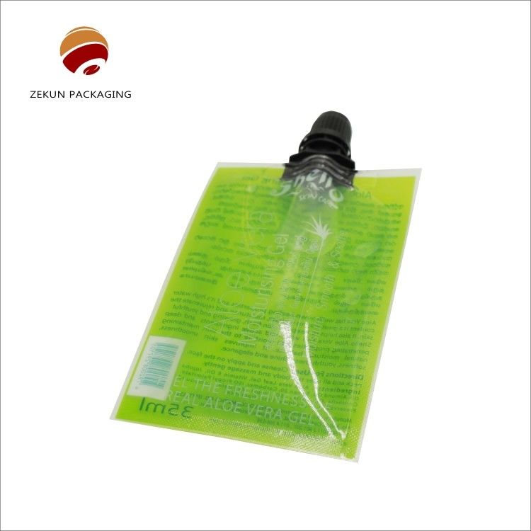 Personalisierte Eco-Friendly Stand Up Spout Bag Custom Logo CMYK Farben