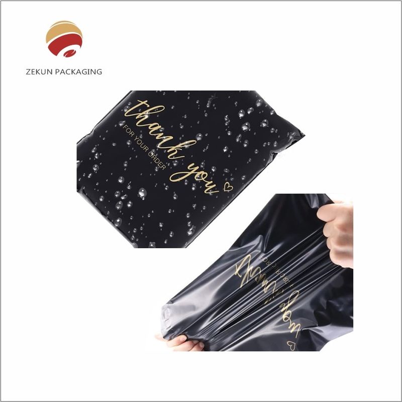 Schwarze Farbgravierungs-Poly-Mailer-Taschen für den sicheren Versand