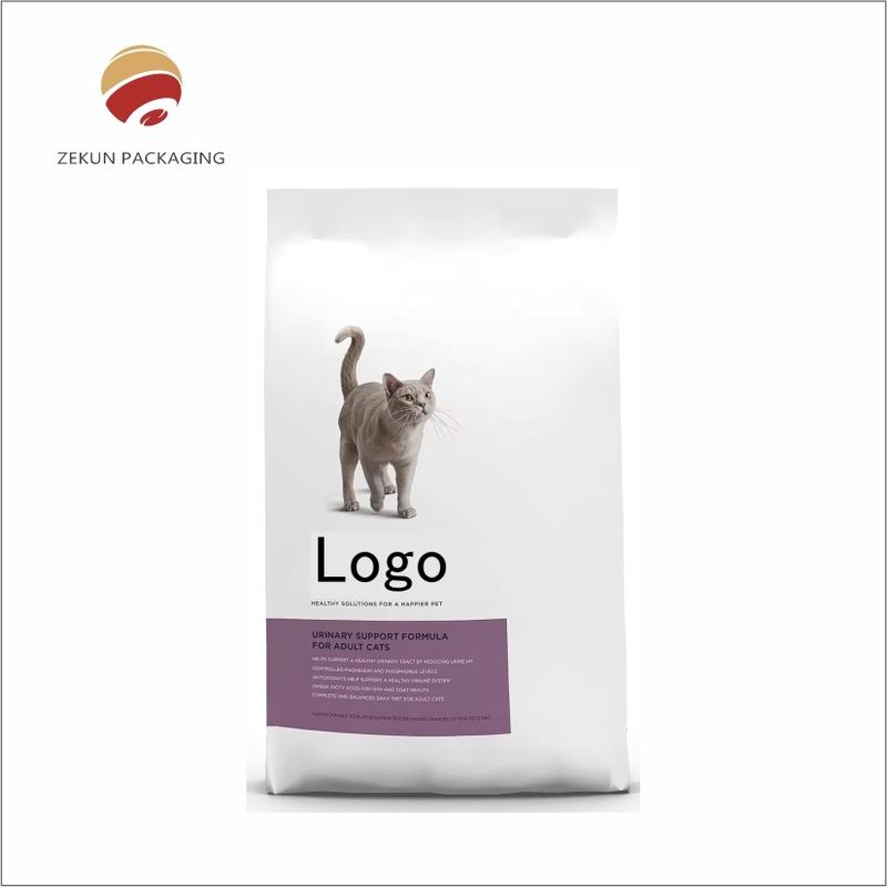 Farbenfrohe, kundenspezifische Tierfutter-Stand-up-Tasche, Verpackung mit langlebigen Reißverschlüssen