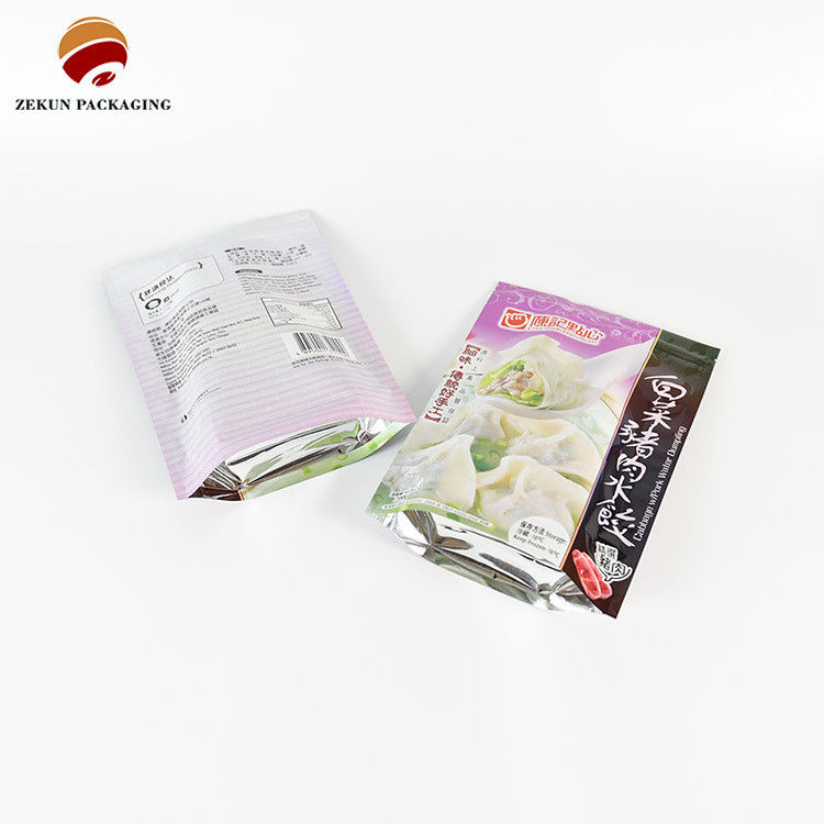 Anpassung PET/AL/PE Lebensmittelverpackungstüte Zip Lock Design CMYK Farben