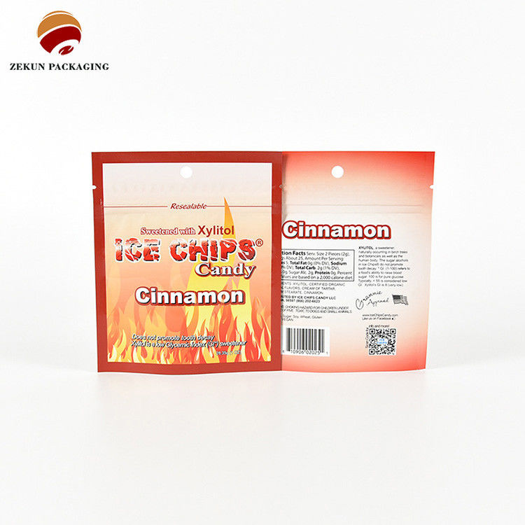 ISO/SGS Matte Glanzveredelung Ziplock Lebensmittelverpackungstüte Cmyk Farbpalette
